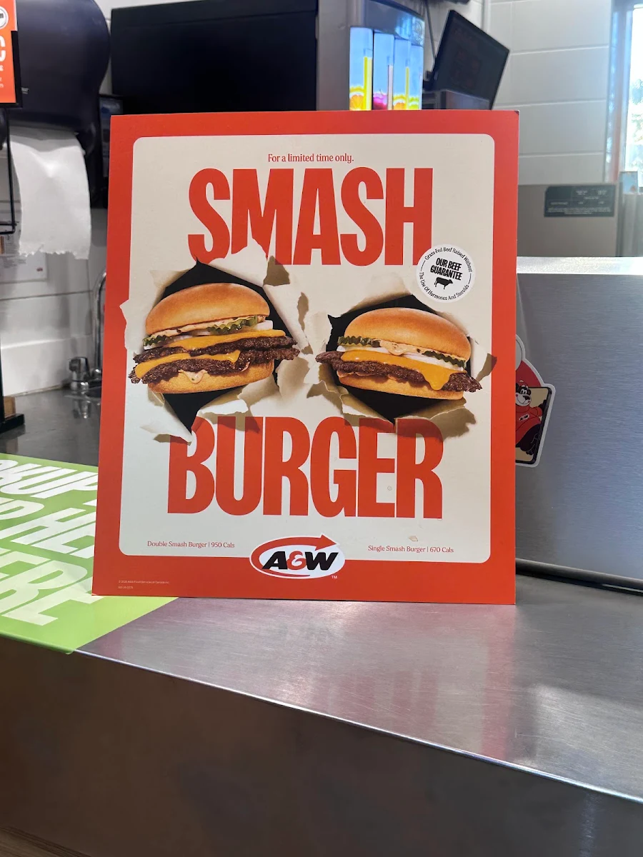 Menu, A&W Canada