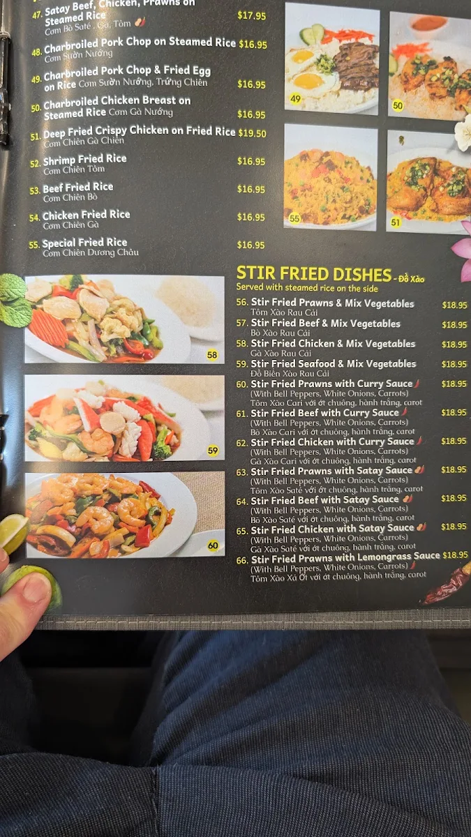 Menu, Saigon D’Arcy Vietnamese Kitchen