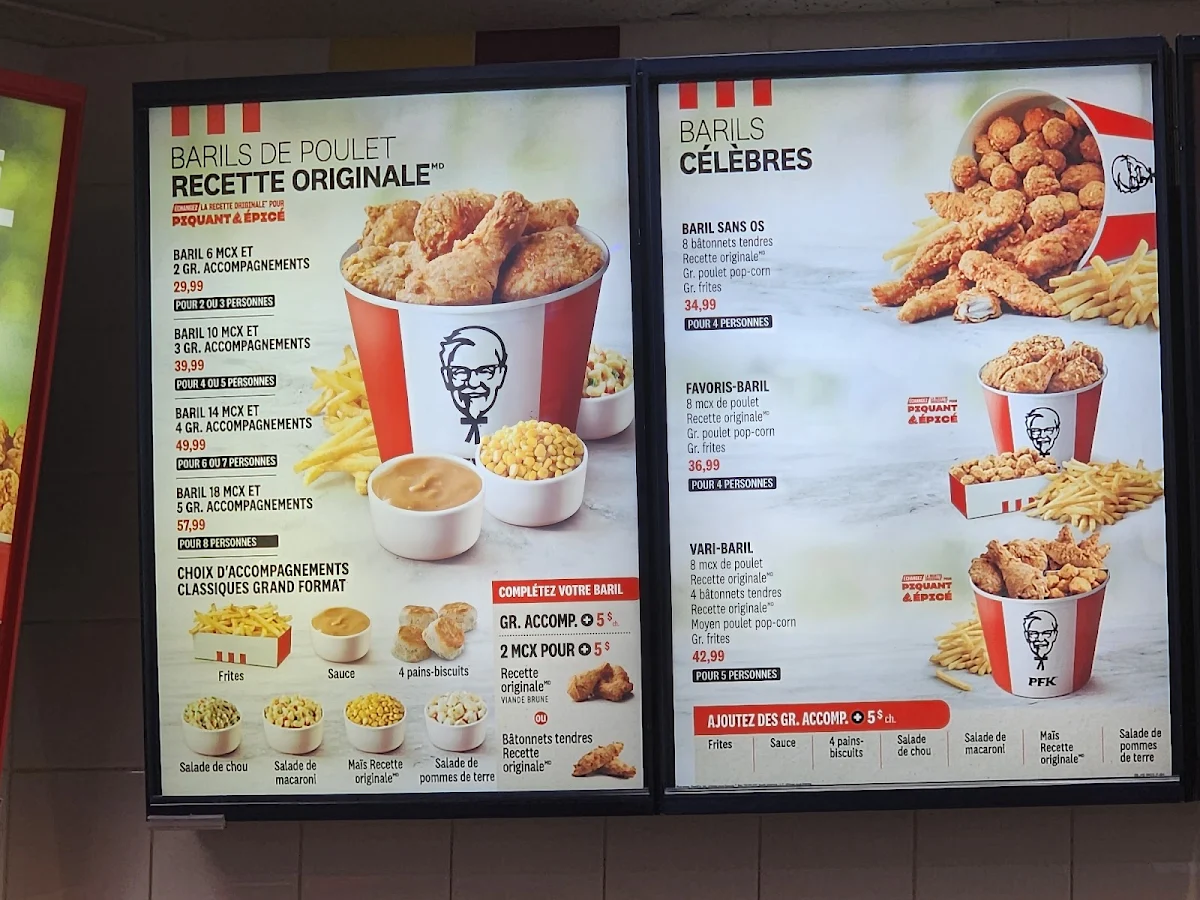Menu, PFK