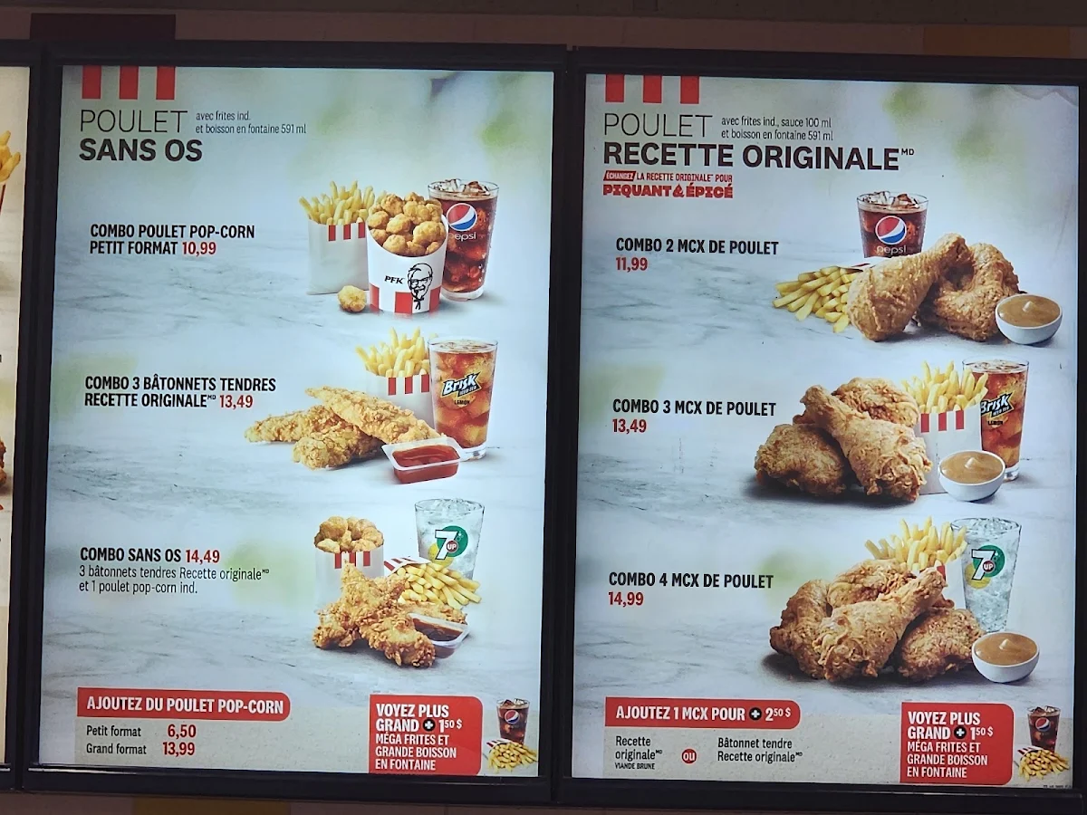 Menu, PFK