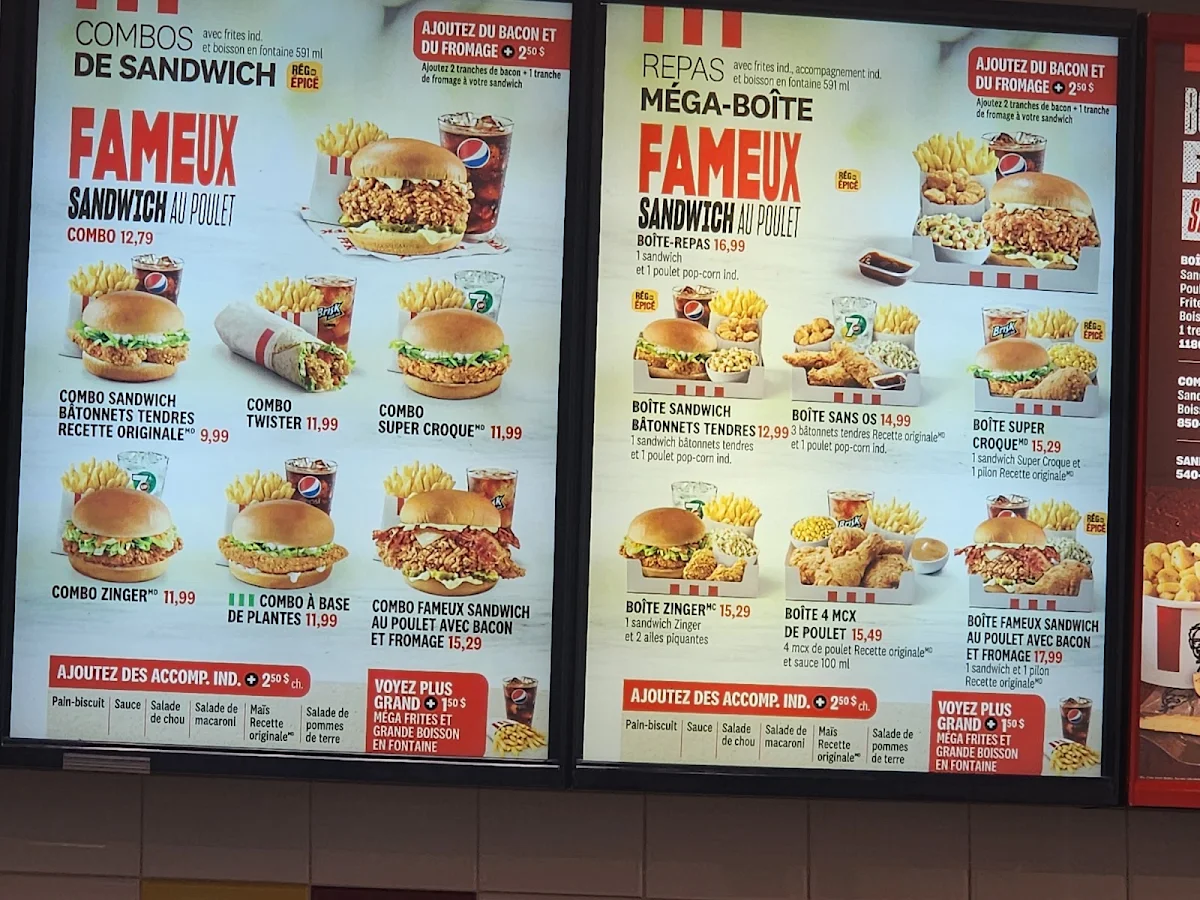 Menu, PFK