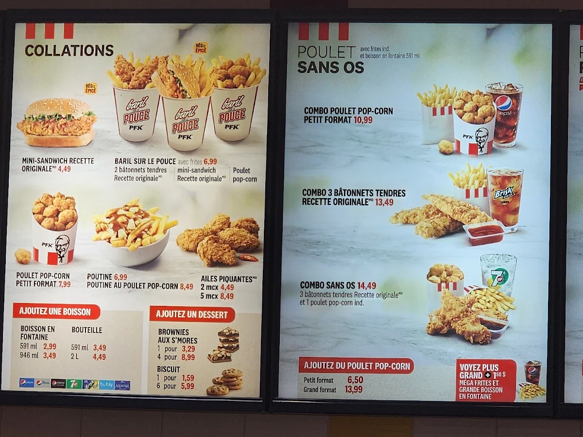 Menu, PFK