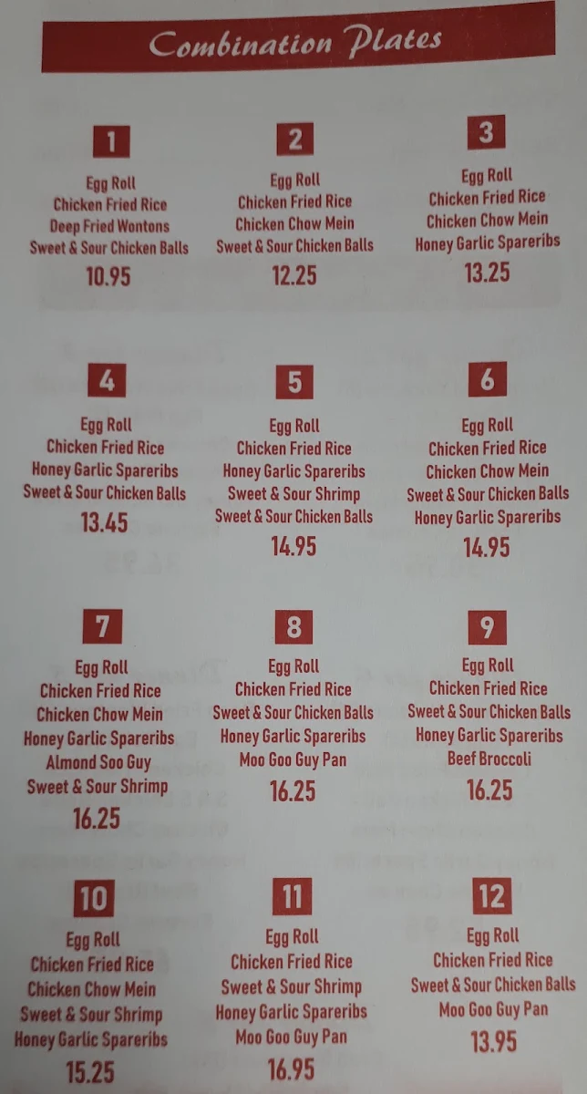 Menu, Lucky Garden | Chinese & Vietnamese Restaurant