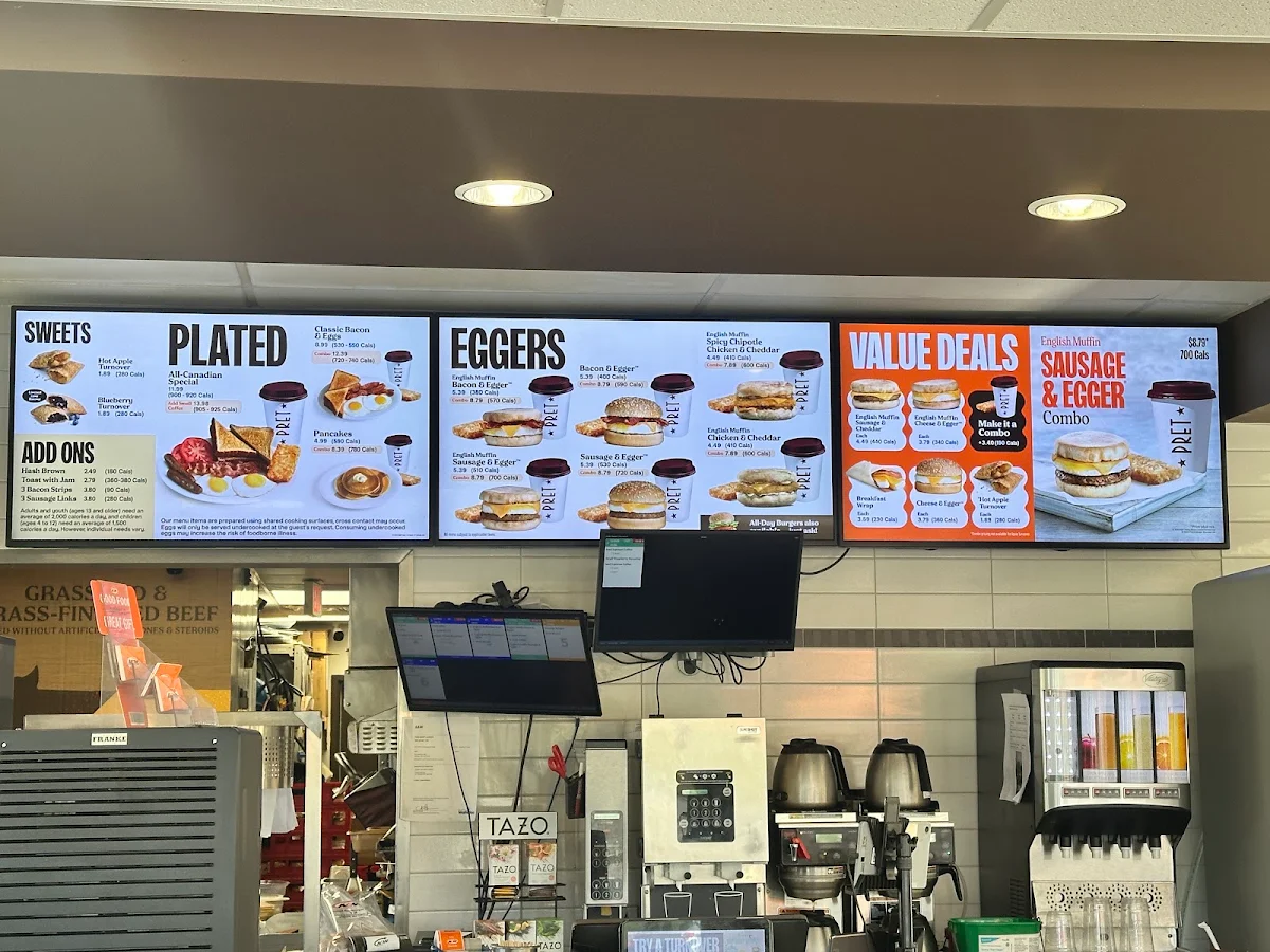 Menu, Tim Hortons
