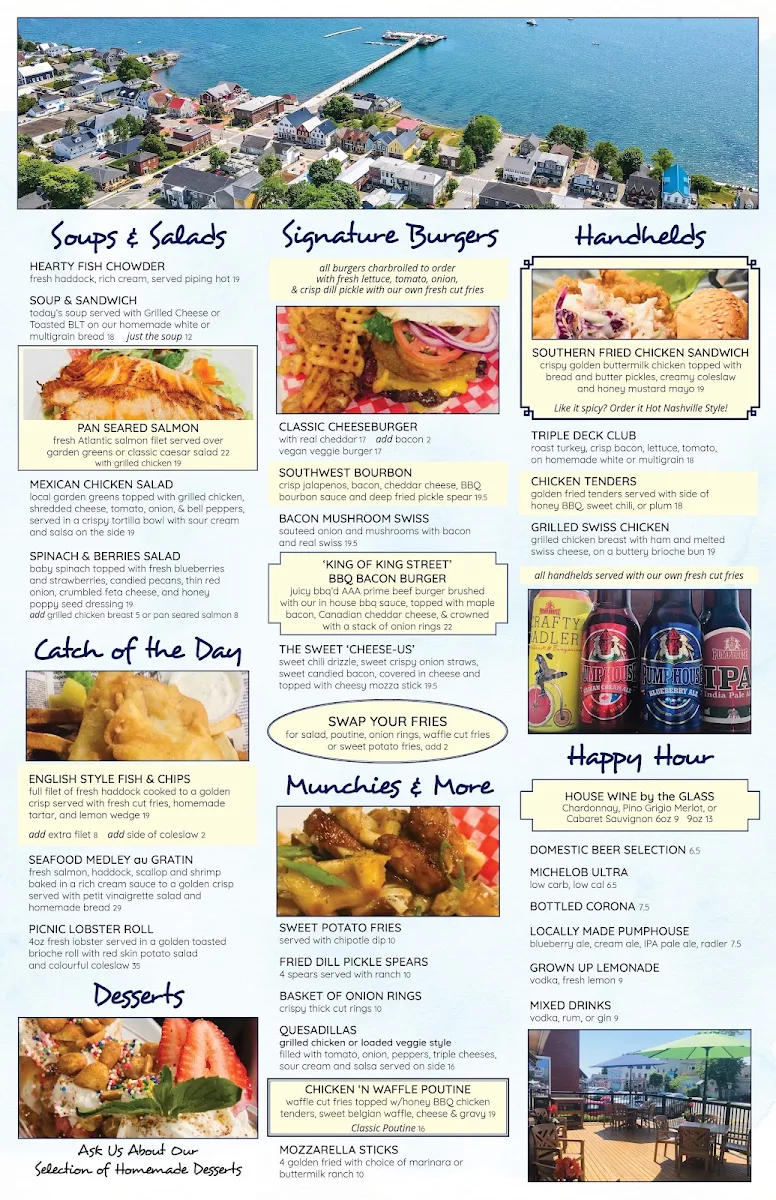 Menu, SeaBreeze Restaurant & Patio