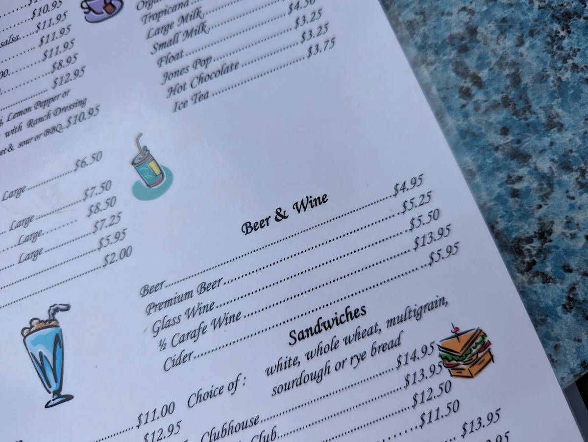Menu, Harold Street Cafe