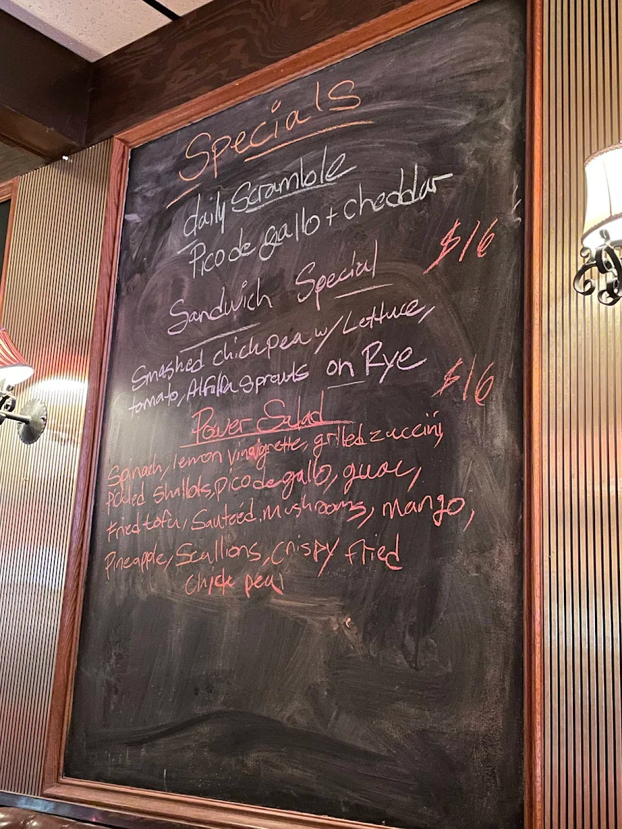 Menu, Skyline Restaurant