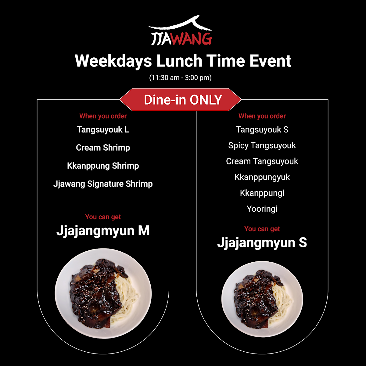 Menu, Jjawang