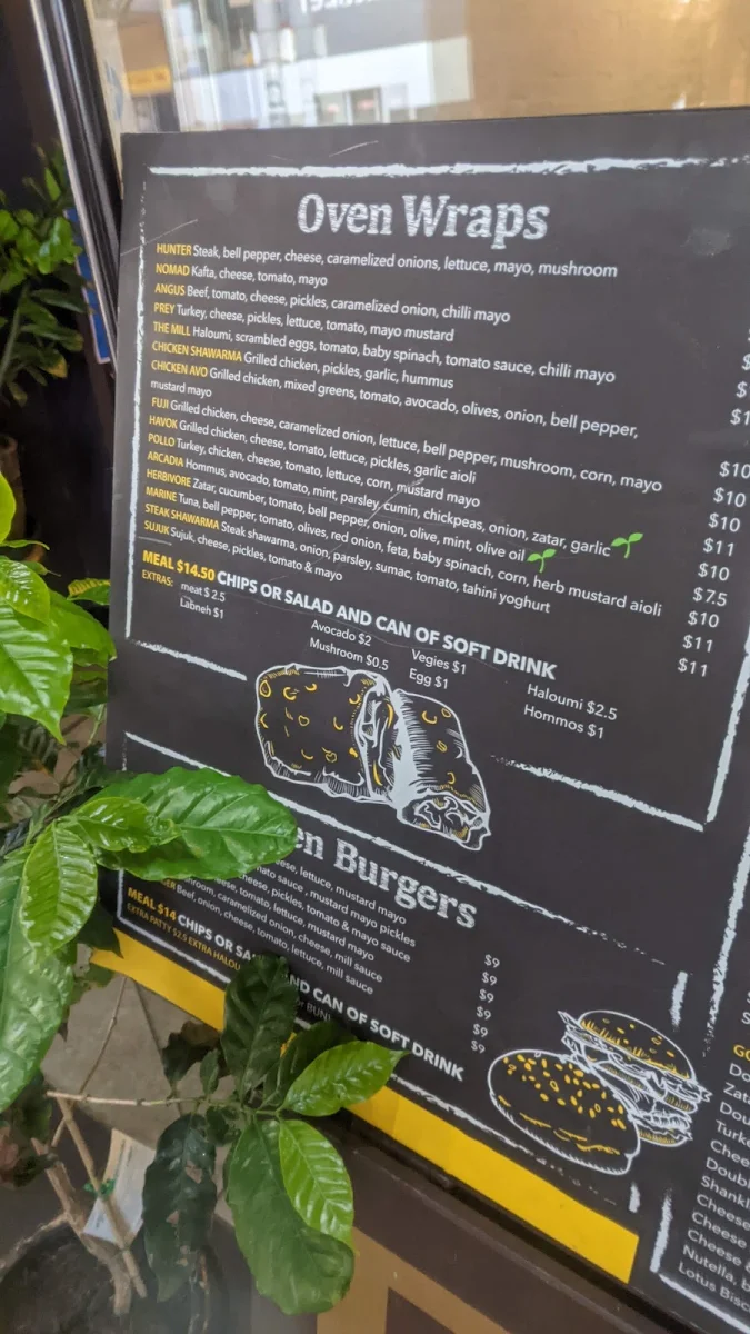 Menu, Soul Mill Woodfired Pizza