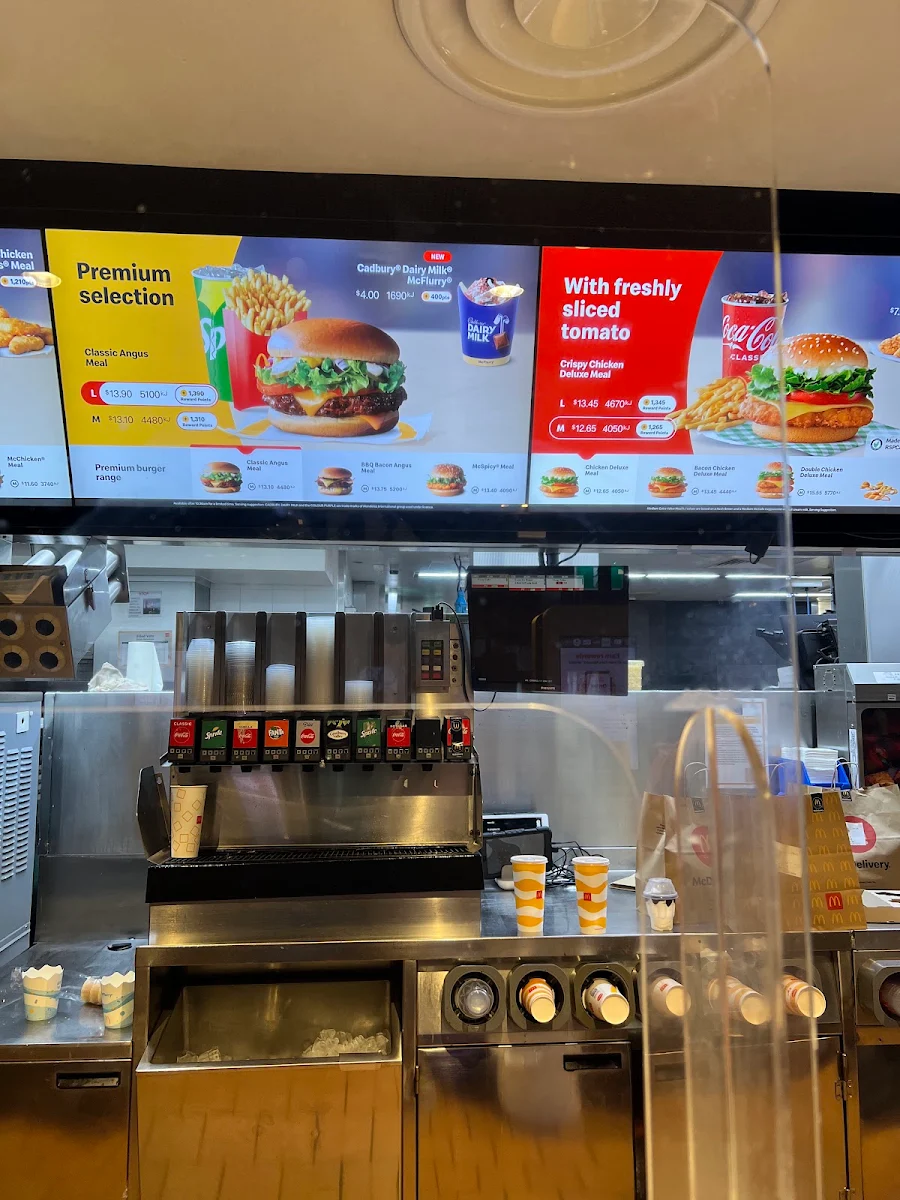 Menu, McDonald's Collingwood
