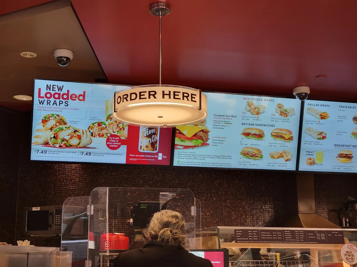 Menu, Tim Hortons