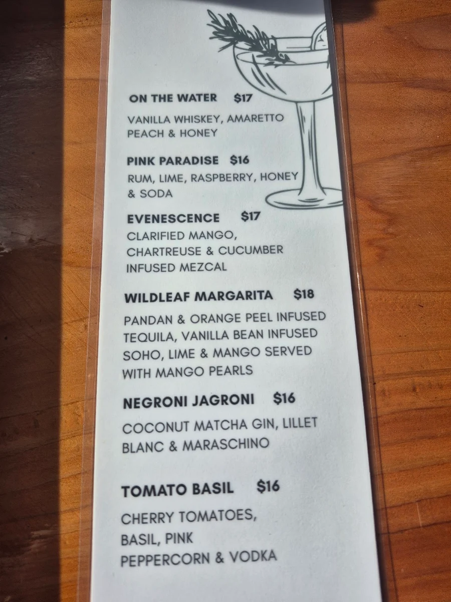 Menu, The Forest