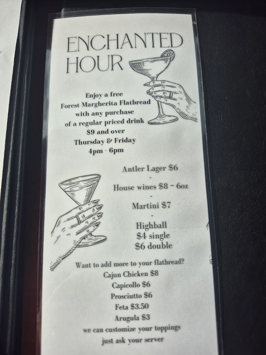 Menu, The Forest