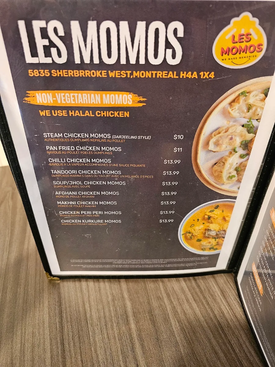 Menu, Les Momos