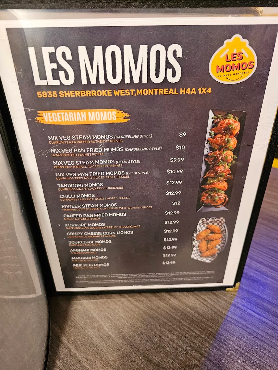 Menu, Les Momos
