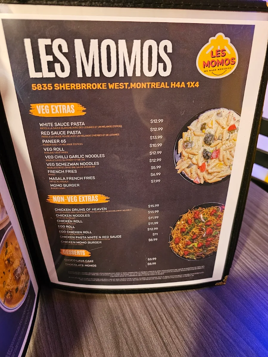 Menu, Les Momos