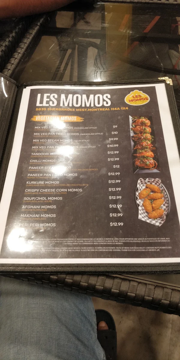 Menu, Les Momos