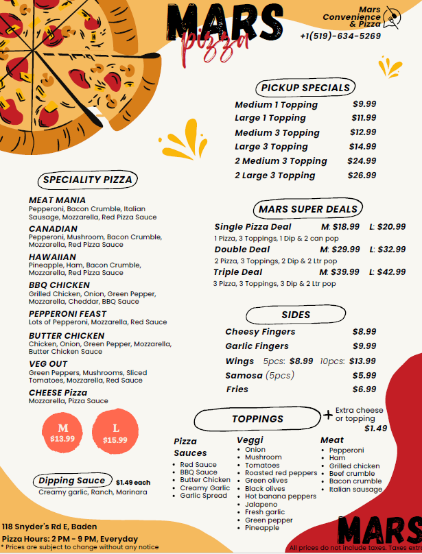Mars Convenience & Pizza cover