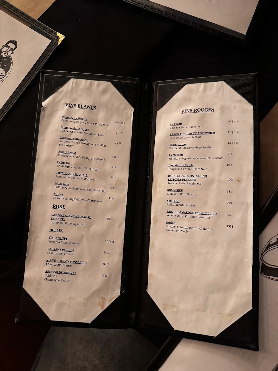 Menu, La Demande Générale Valleyfield Bistro & Buvette