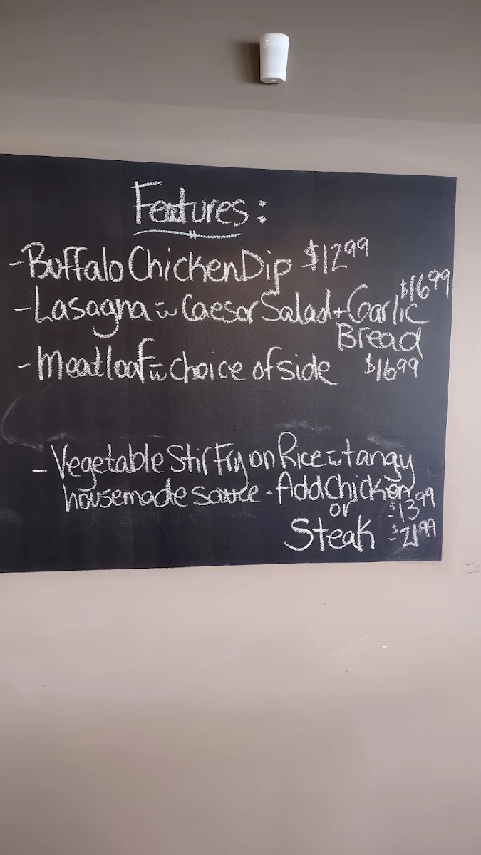 Menu, M&M Bar and Grill