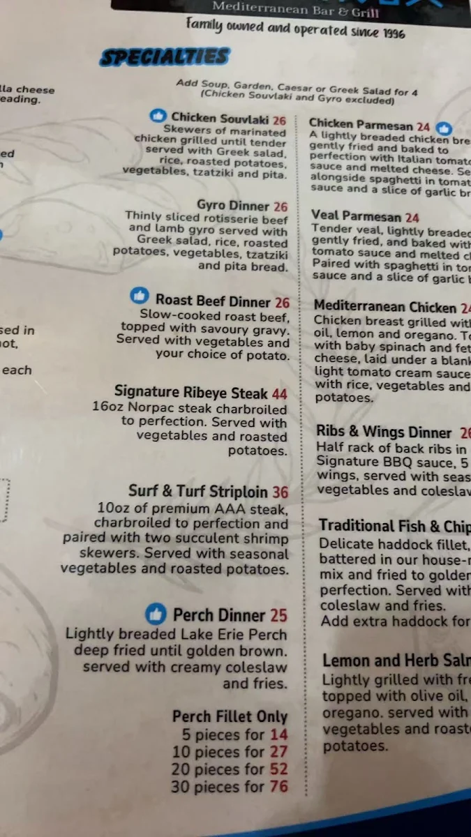 Menu, The Bunkhouse Restaurant (Delhi)