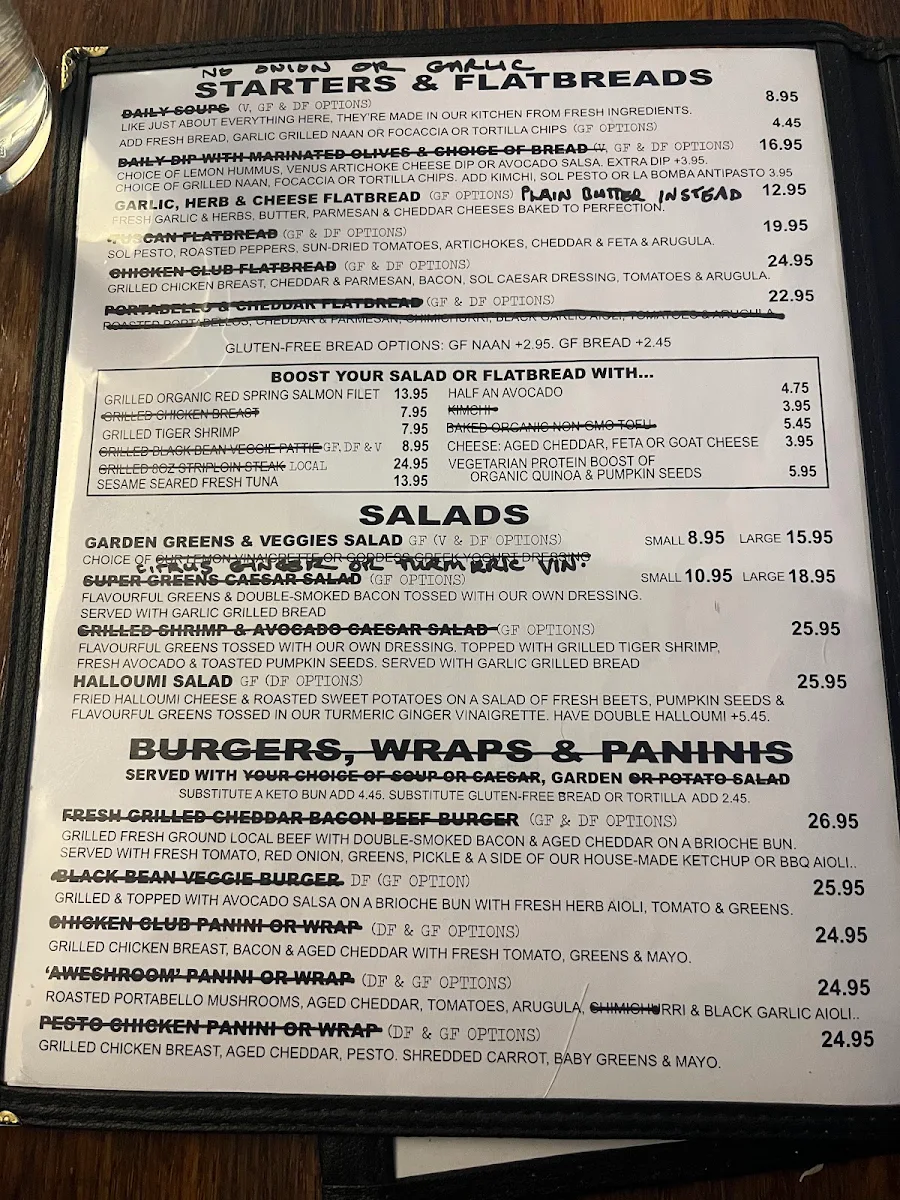 Menu, Sõl Kitchen