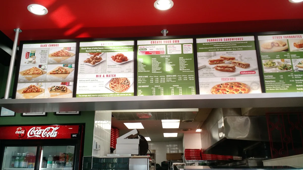 Menu, Pizza Nova