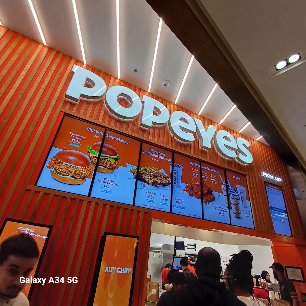 Menu, Popeyes Louisiana Kitchen