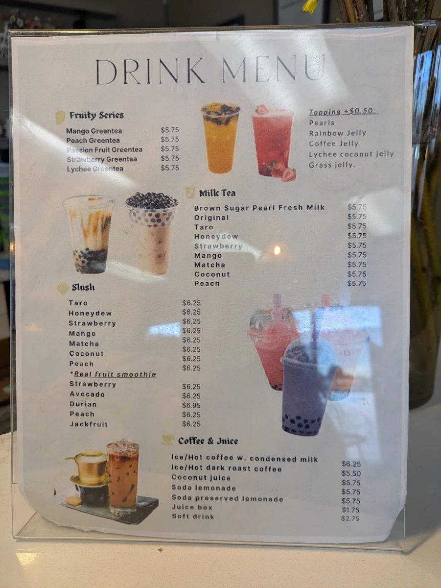 Menu, Pho Aldergrove Tran Vietnamese Restaurant