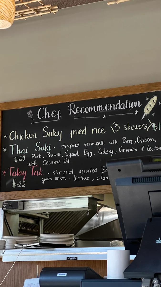 Menu, Little Thai Place