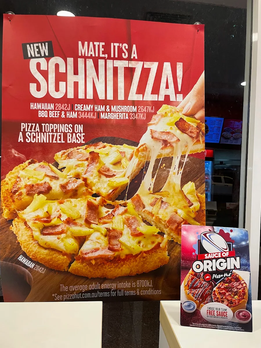 Menu, Pizza Hut Sutherland