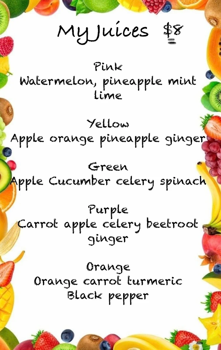 Menu, Pizza Loca Cantina