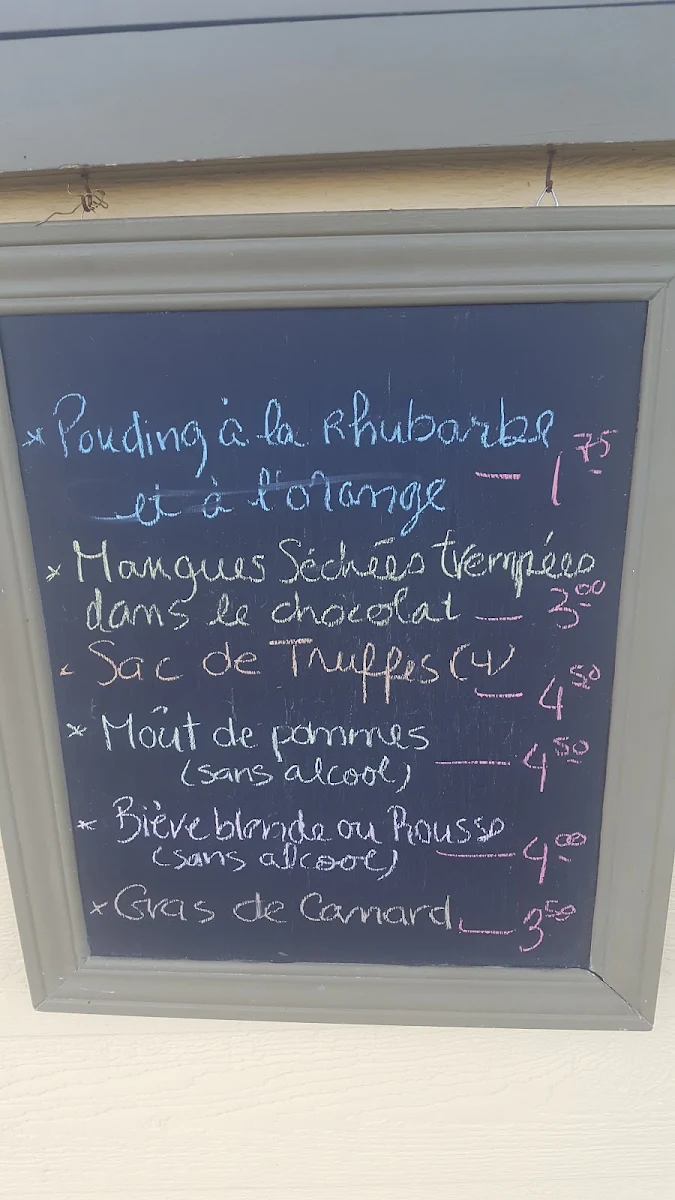 Menu, Casse croute La halte gourmande
