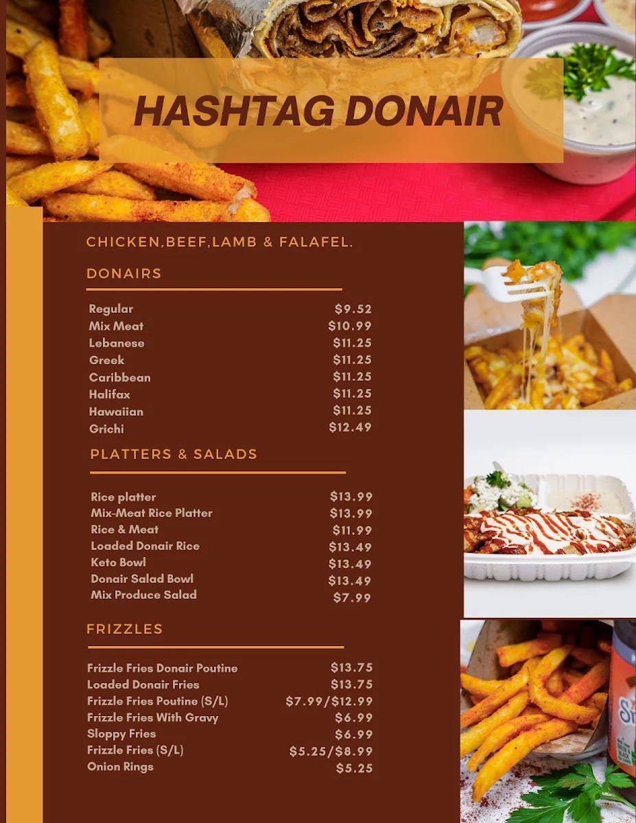 Menu, Hashtag Donair