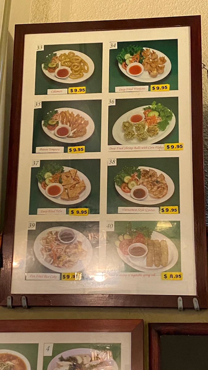 Menu, Joyeaux Café & Restaurant