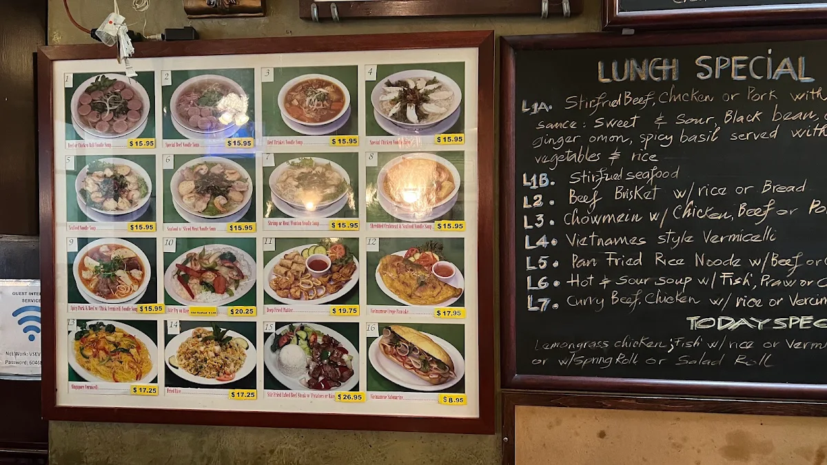 Menu, Joyeaux Café & Restaurant