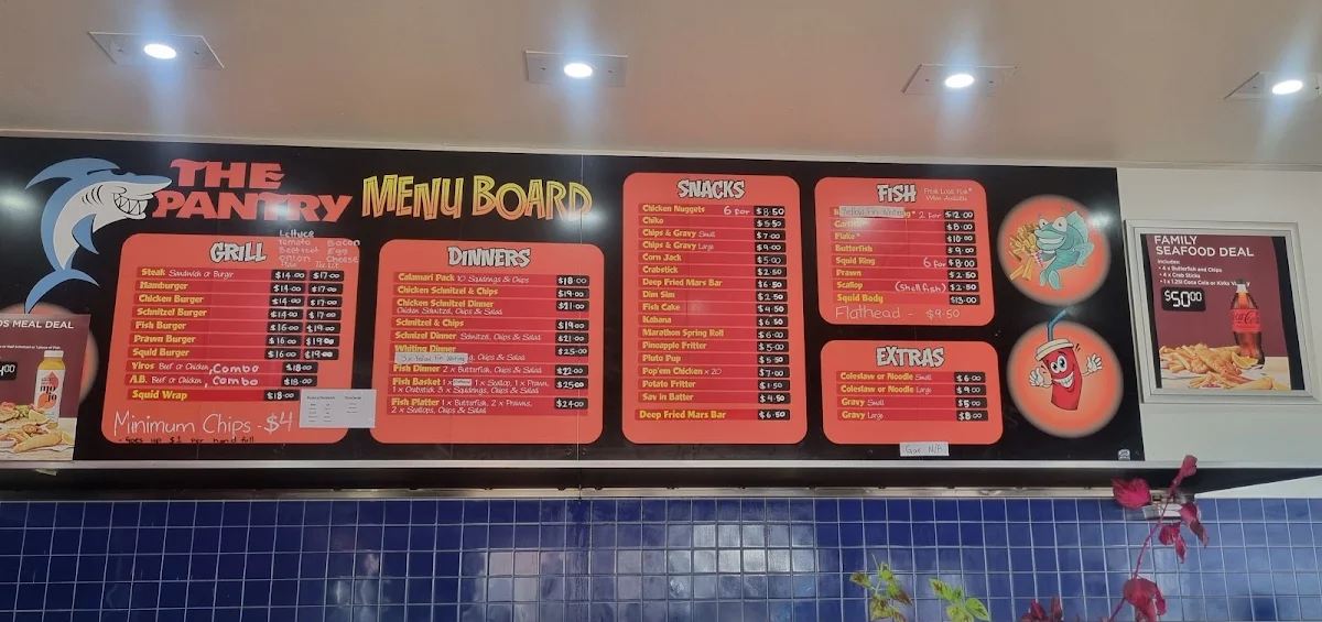 Menu, The Pantry