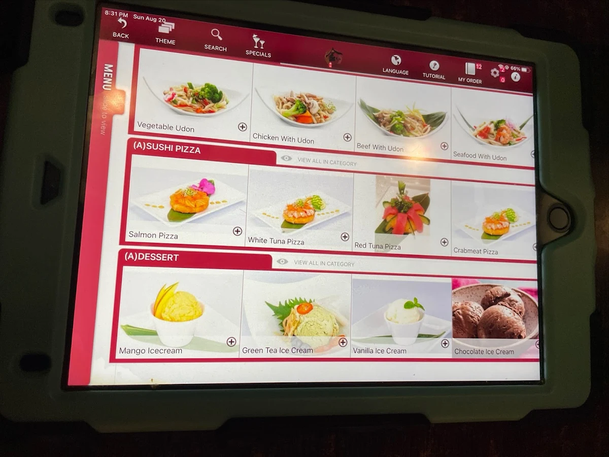 Menu, Kinhao Sushi