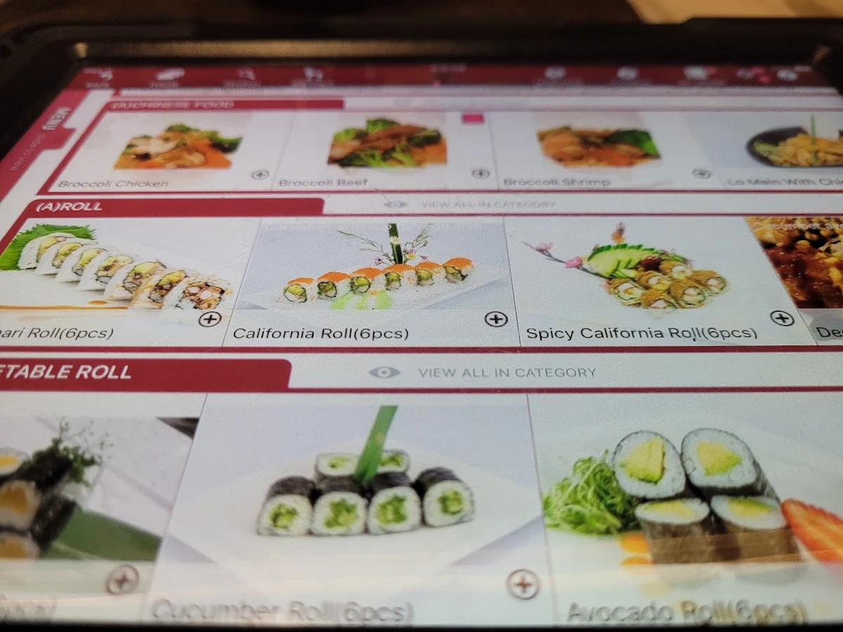 Menu, Kinhao Sushi