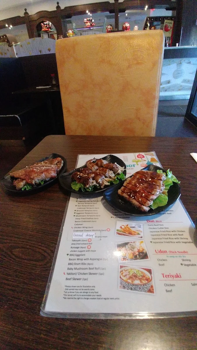 Menu, Kinhao Sushi