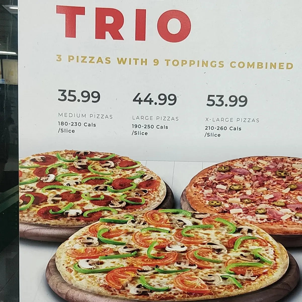 Menu, 241 Pizza
