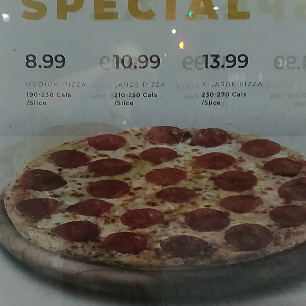 Menu, 241 Pizza