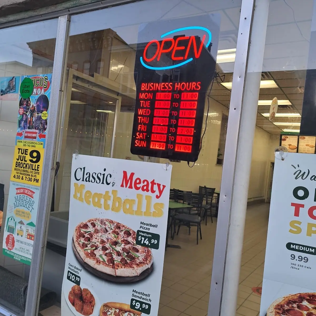 Menu, 241 Pizza