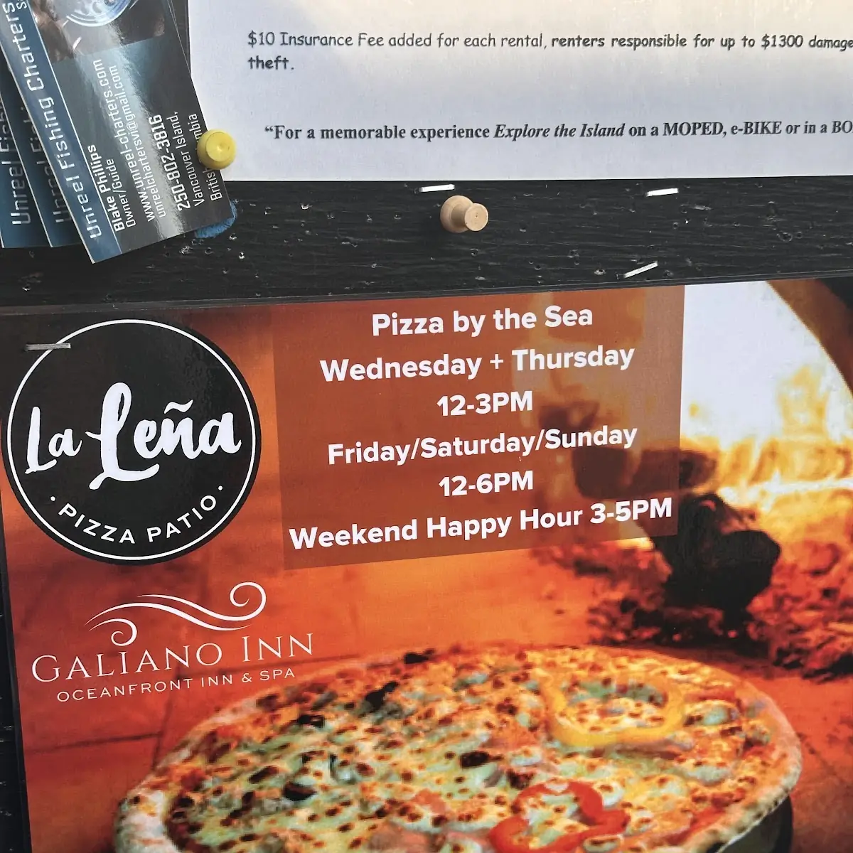 Menu, La Leña Pizza Patio