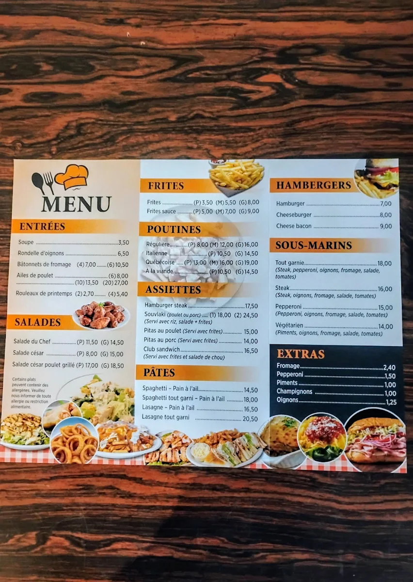 Menu, Duo Des Gourmets