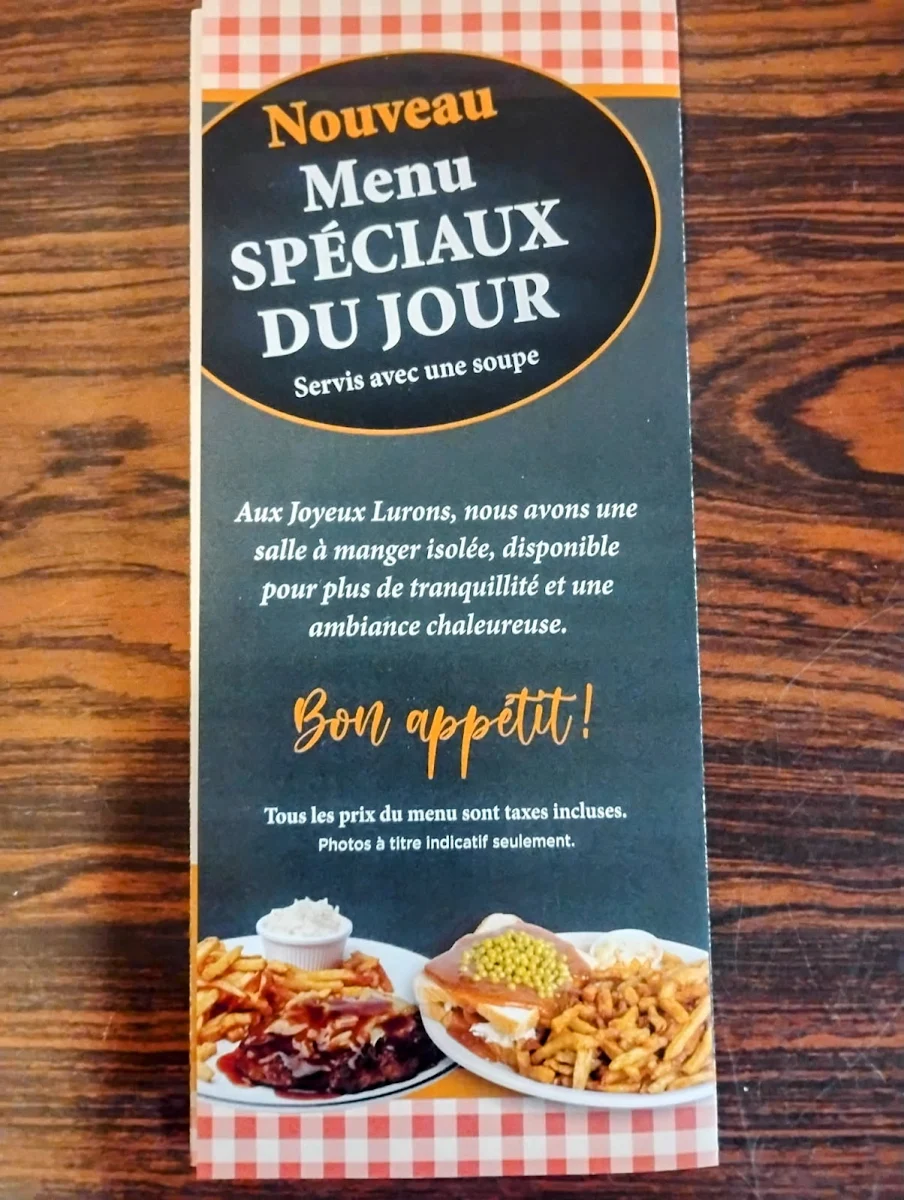 Menu, Duo Des Gourmets