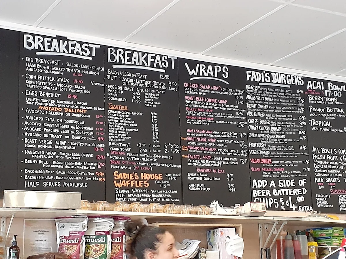 Menu, Little Gossip Cafe