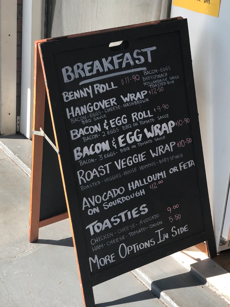 Menu, Little Gossip Cafe