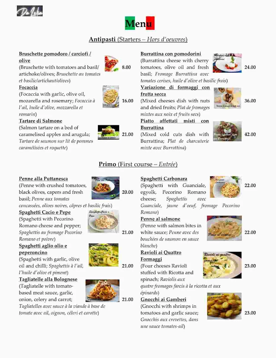 Menu photo 1