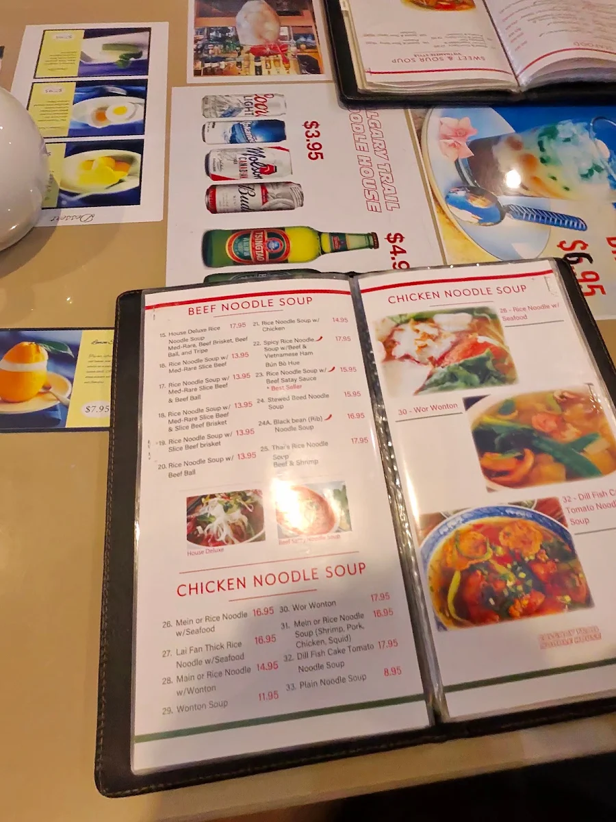 Menu, Calgary Trail Noodle House